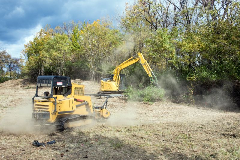 Land Clearing Equipment at Work